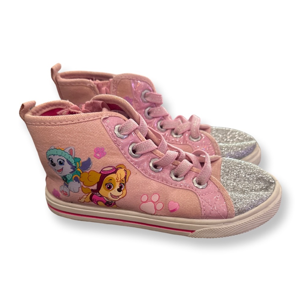 Pink Paw Patrol Kids High-Top Sneakers 10